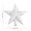 Christmas Tree Topper Star, Small Gold Red Sequins Design, Five-Pointed Tree Top Accessory Decor 3
