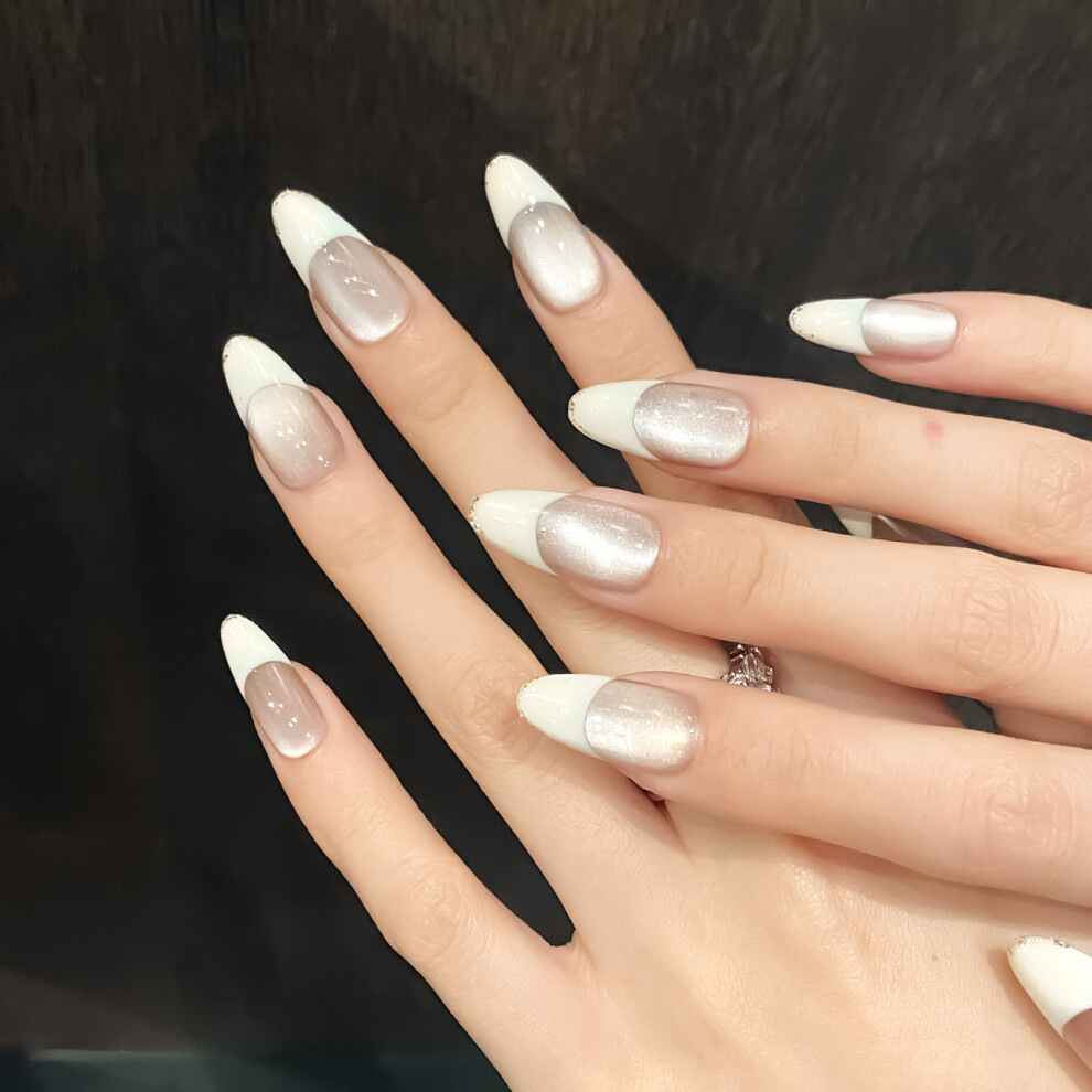 Reach-Tools (L) Women\'S Almond Fake Nails - Full Cover Diy Manicure