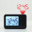 180 Rotating Projection LCD Alarm Clock Black and White Options Versatile Projection Features Alarm Settings White 3