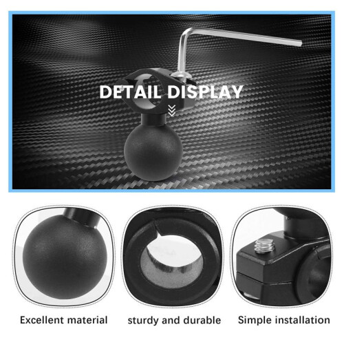 1 Inch   Navigation Mounting Bracket Rear View Mirror Frame Fixing Support for Ram Bracket/Phone Bracket 2