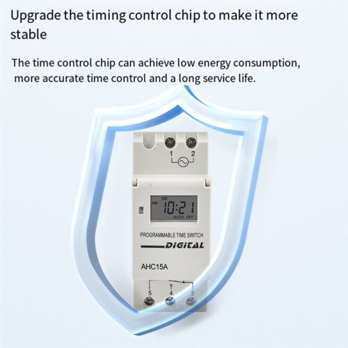 220V Miniature   Timer AHC15A Fully Automatic Electronic  Controller Timer 2