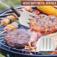 Grillbesteck-Set Aus Edelstahl, Grillzange, Grillspatel, Tragbares Multifunktions-Grillbesteck