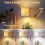 2pcs Rechargeable Emergency Light Bulbs with Remote,3 Colors, Dimmable, Timer, E26 Base 3