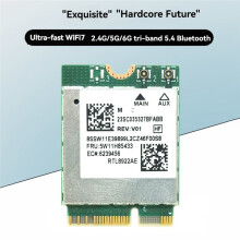 RTL8922AE WiFi7-Kaart 6338 Mbps 2.4G/5G/6G Tri-Band M.2 NGFF 5.4 Draadloze Wifi-Adapterkaart voor Win10/Win11