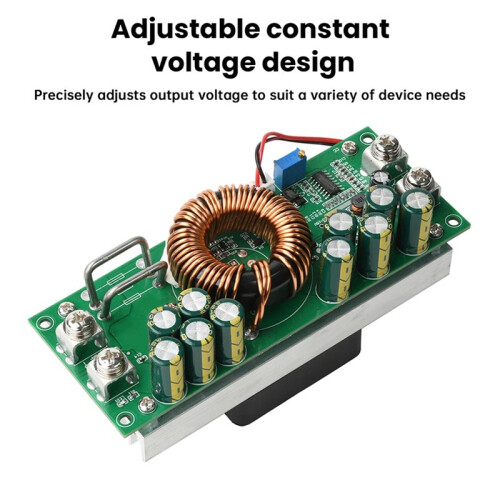 1200W Synchronous Rectification Buck Module DC15V-90V to DC2.5V-72V Constant Voltage Adjustable Power Supply Module 2