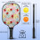 Σετ κουπιών Pickleball με κουπιά από fiberglass σε σχέδια λουλουδιών, 2 μπάλες και τσάντα – 3