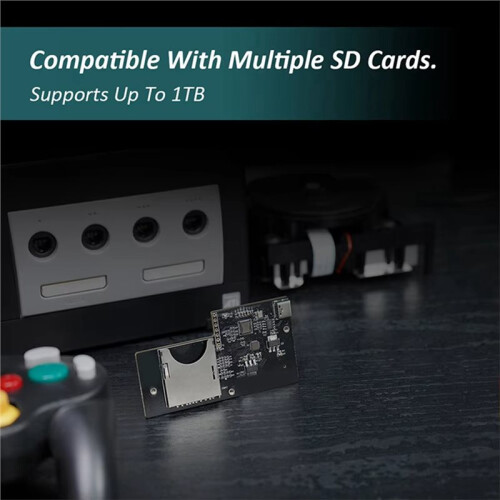 CUBEODE V1.2 CD-ROM Emulator, Plug and  GC Loader  Loader, Card Plastic Adapter, Comes with 4 Screws 2
