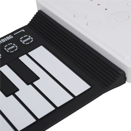 Portable 49-Key Hand Roll  Piano for Beginners, Foldable Silicone Keyboard 1