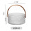 Glass Ice Fruit Bucket Handheld Fruit Circular Ice Bucket Fruit Basin, Tea Bucket Container 7
