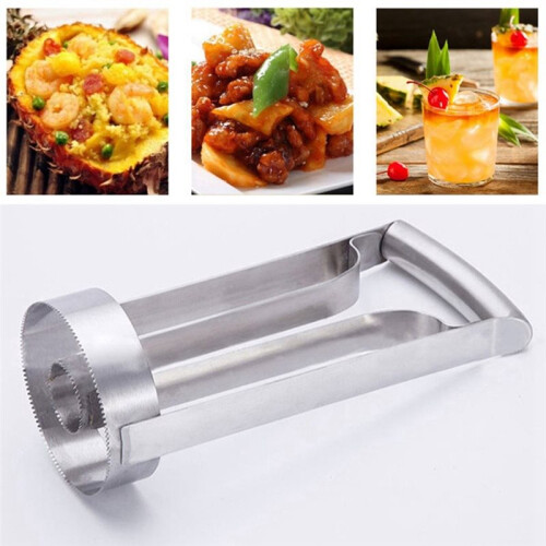 Stainless Steel Pineapple Peeler Cutter Ananas Meat Extractor Cut Corer Remover Machine Kitchen Slicer Fruit Tools 2