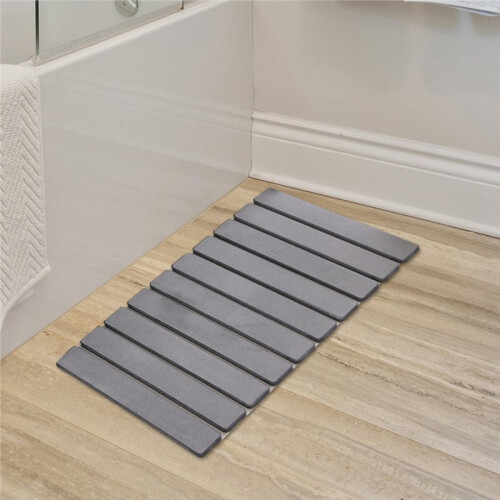 Bath Mat Quick Dry Diatomaceous Mud Mat for Bathroom Families Entryway 1