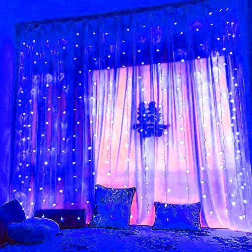 Ηλιακό Κουρτινόξυλο, 3x2μ, 200LED, 8 Λειτουργίες, Τηλεχειριστήριο, Αδιάβροχο, για 1