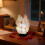 Veilleuse Saint-Valentin avec papillons et rose LED 5