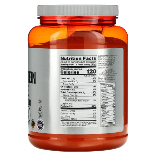 NOW Foods NOW Foods, Αθλητισμός, Whey Protein Isolate, Κρεμαστός Τσόκολα, 1.8 lbs (816 g) 1