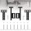 Heavy Duty Headboard Bracket Kit, Universal Bed Frame Stabilizer , Fits Twin Full Queen Size 3