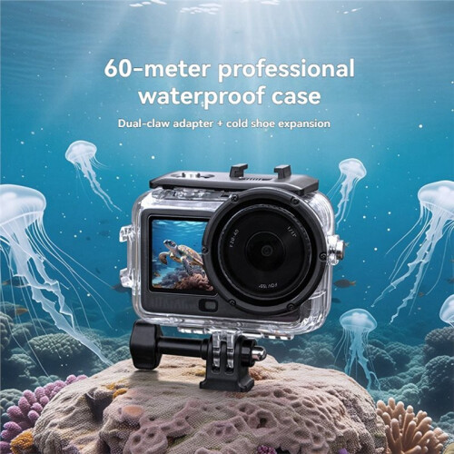 For  Osmo Action 6 Waterproof Diving Case 60M Underwater Waterproof Case for  Osmo Action 6 Protective Shell 1