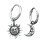 Moon & Sun Drop Earrings - Silver Gift for Her 1