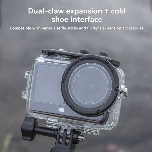 For  Osmo Action 6 Waterproof Diving Case 60M Underwater Waterproof Case for  Osmo Action 6 Protective Shell 2