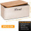 Cream Bread Bin & Tea Coffee 5Pcs Canister Set 4