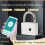 Tuya  Padlock Fingerprint Waterproof USB Charging Quick Identification Unlock Sensor High Quality with 2 Spare Keys 3
