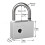Tuya  Padlock Fingerprint Waterproof USB Charging Quick Identification Unlock Sensor High Quality with 2 Spare Keys 6