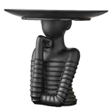 Simple Woman Storage Tray Resin Body Crafts Decor Room Fruit Snacks Dessert Storage Tray European Desktop Jewelry Plate