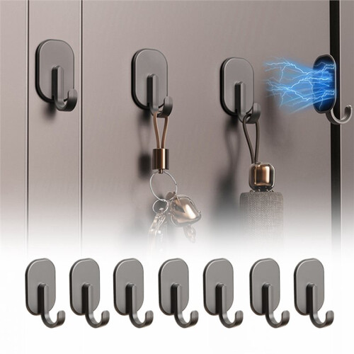 10PCS Strong Magnet Storage Hook Kitchen Refrigerator Multi-Purpose Hook Bathroom Door Wall Rack Coat Bag Towel Hanger 2