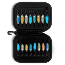 (Colorful Dragon Scale Horse Mouth Sequins 16-piece) Bass Spinnerbaits Kit with Hooks & Beads