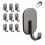 10PCS Strong Magnet Storage Hook Kitchen Refrigerator Multi-Purpose Hook Bathroom Door Wall Rack Coat Bag Towel Hanger 4