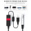 Cable XLR A USB, Cable de Grabación, Cable USB A Micrófono XLR, Cable Adaptador Coaxial USB A XLR 4
