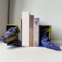 2Pc Bookshelf Decoration Dragon-Shaped Bookend, Fantasy Decoration, Home Decoration Ornaments, Bookshelf Bookend A