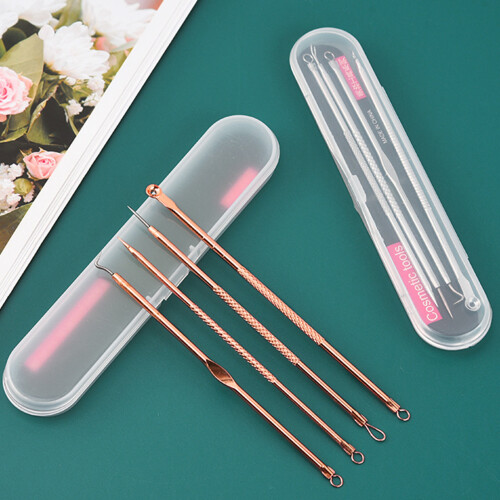 4PCS Blackhead Remover Tool, Stainless Steel Comedone Extractor