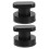 Homoyoyo2-Pack Μαύρες πλαστικές λαβές έλξης ποτηριών για πόρτες ντουλαπιών και 5