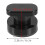 Homoyoyo2-Pack Μαύρες πλαστικές λαβές έλξης ποτηριών για πόρτες ντουλαπιών και 6