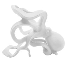 Wine Bottle Rack Octopus Wine Bottle Storage Rack Freestanding Animal Statue Storage Organizer Desk Decor White