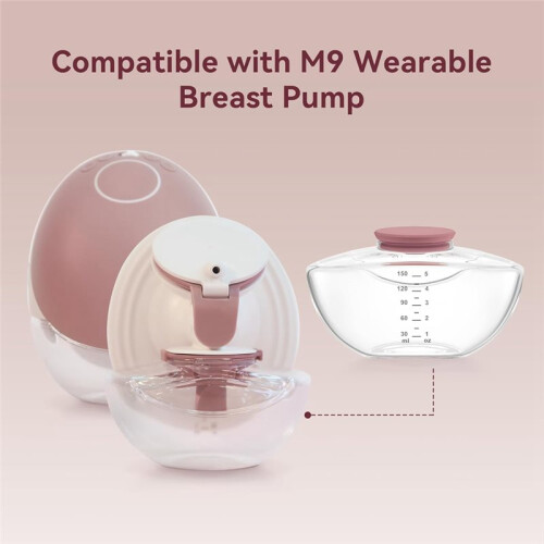 2 Pack Breastmilk Pump Storage Bottles for  Upgraded M9, Breast Milk Container, Breastfeeding 2