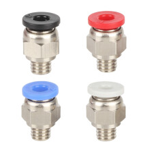 4 Pezzi di Parti per Stampante 3D PC4-M6 Connettore Rapido Connettore Pneumatico Dritto per Filamento E3D V6 Hotend da 1,75 mm