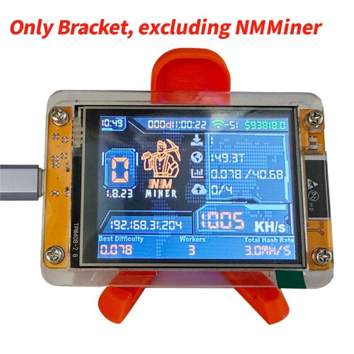 NMMiner Stand Bracket for NerdMiner/NerdMinerS+ Bitcoin Crypto Solo Miner Stand for Phone Bracket