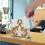 Decorative Napkin Holder for Kitchen and Dining - Vertical Stand with Retro Table Decor 5