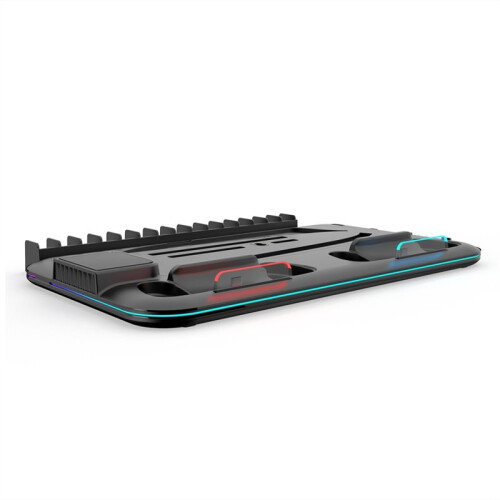 Supporto di Raffreddamento Verticale per Controller per PS5 Slim/Pro Caricabatterie per Console  5 per PS5 Supporto per Cuffie Luce RGB 2
