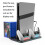 Vertical Cooling Stand for PS5 Slim/Pro Controller Charger for  5 PS5 Console Headset Holder RGB Light 4