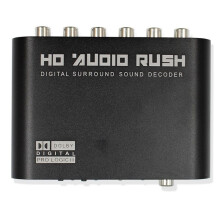 5.1-Kanal-HD-Audio-Decoder SPDIF Koaxial auf 6RCA DTS AC3 Optischer Digitalverstärker Analoger DAC-Adapter US-Stecker