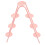 Pink Jern Bryllupscupcakestander Multi-lags1 Stk. 5