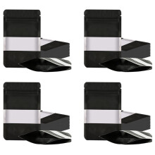 400Pcs Smell Proof Mylar Bags, Resealable Food Storage Bags with Clear Window, Foil Pouch Stand- Bags for Food Storage