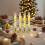 Flameless LED Taper Candles with Remote Timer, Embedded Star String Lights for Home Decor 3