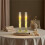 Flameless LED Taper Candles with Remote Timer, Embedded Star String Lights for Home Decor 5