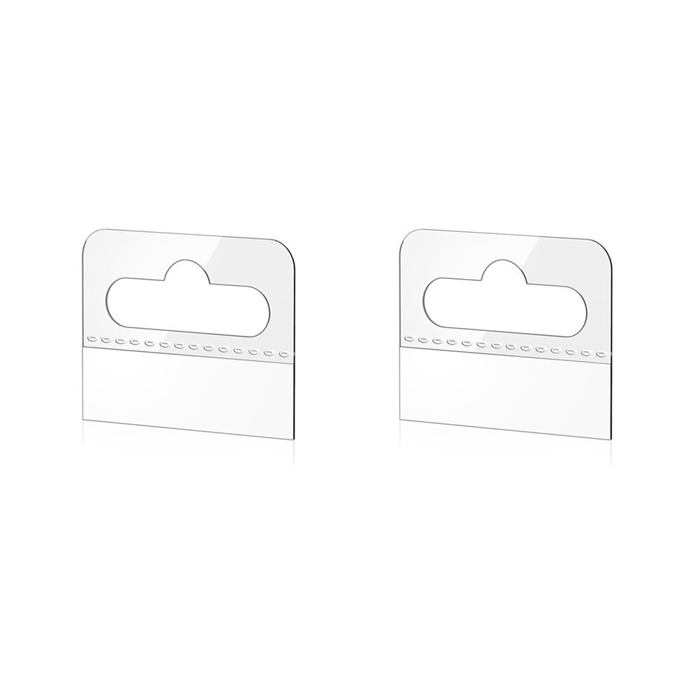 Hang Tabs, 400 Pcs Clear Sticky Hanging Tabs Slot Hole Self Adhesive Plastic Hang Tags, 4.5 X 3.5Cm 6034148744117