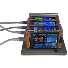 Verbeterde 4X 1030KH/S NMMiner NerdMiner+4 Slots Stand 2.8 Inch Display Bitcoin Crypto Solo Lottery Miner