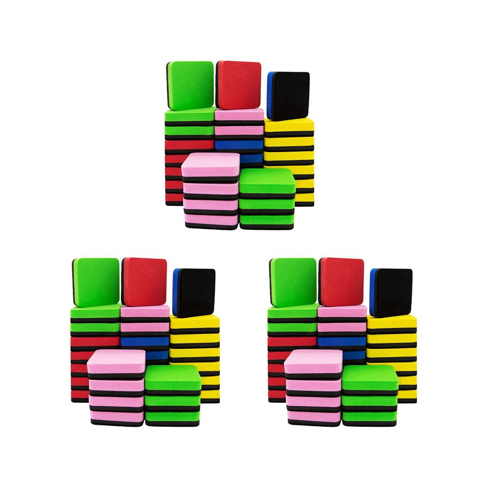 90 Pack Whiteboard Eraser Washable And Reusable Magnetic Whiteboard Eraser For Cleaning Dry Erase Markers 5X5x2cm 6032337739364