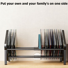 Vinyl Record Storage Desktop Book and Vinyl Record Holder Metal Single Tier Record Holder